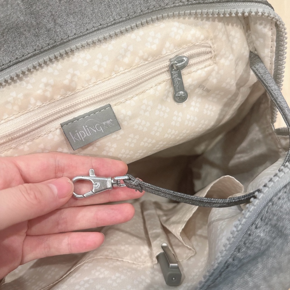 Kipling Ravier Backpack Grey - Picture 10 of 13